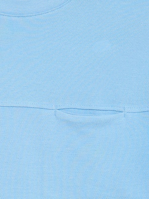 T-shirt em algodão piqué de manga curta - Kiabi