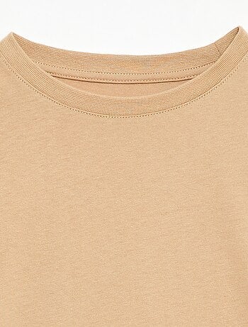 T-shirt em algodão piqué de manga curta