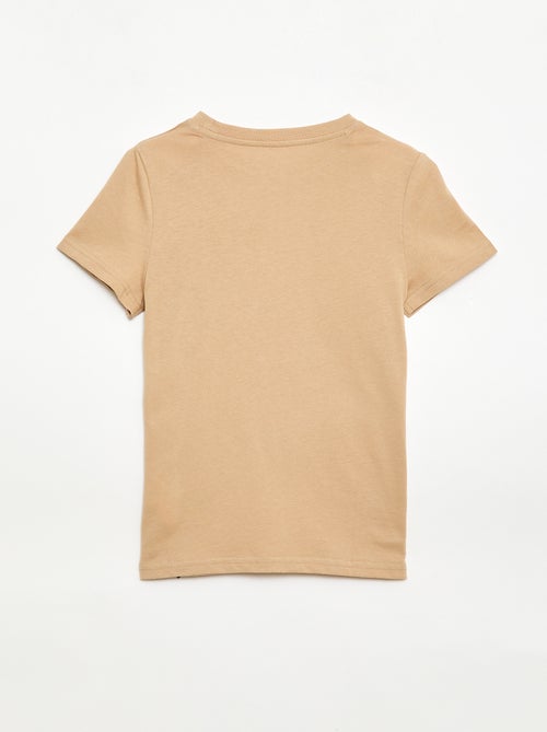 T-shirt em algodão piqué de manga curta - Kiabi