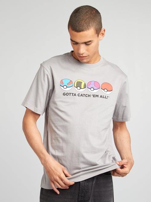 T-shirt em algodão 'Pokémon' - Kiabi