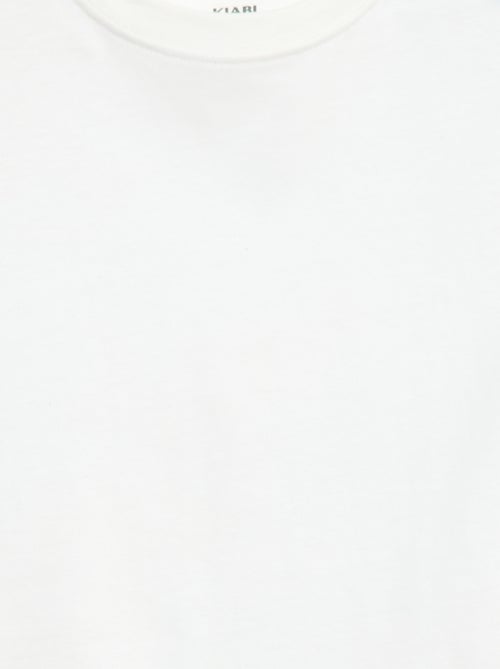 T-shirt em algodão premium - Kiabi
