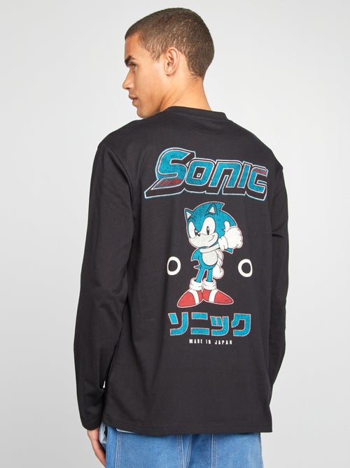 T-shirt em algodão 'Sonic' - Kiabi