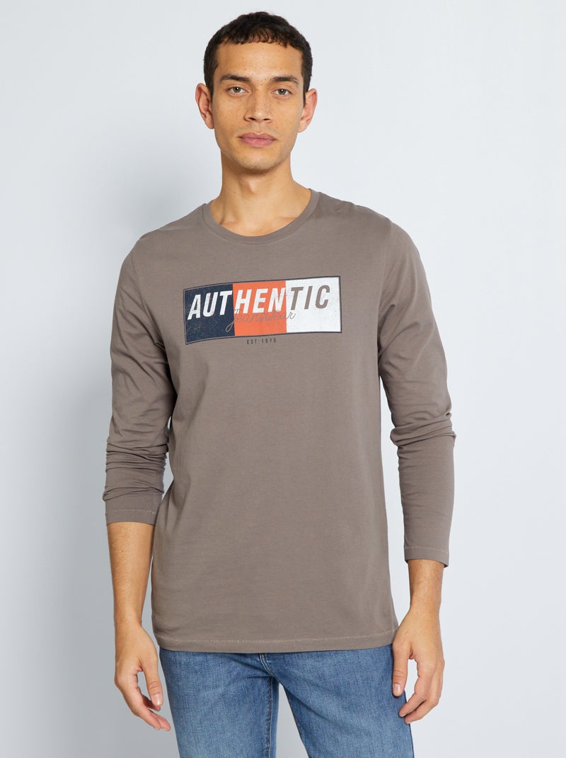 T-shirt em algodão Toupeira - Kiabi