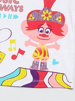 T-shirt em algodão 'Trolls' - Kiabi