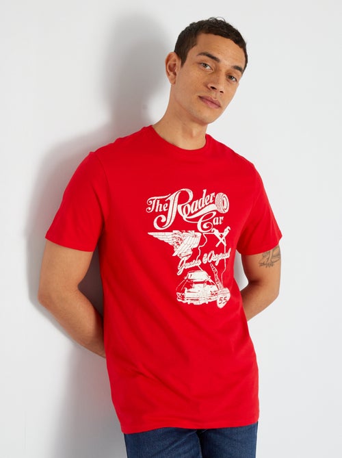 T-shirt em algodão - Kiabi