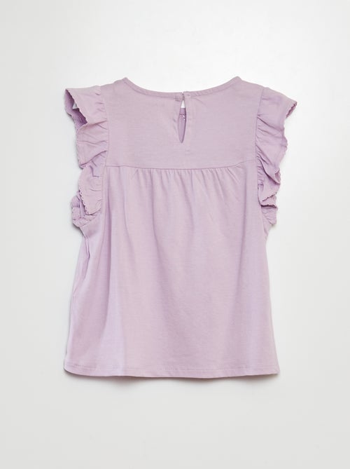 T-shirt em bordado inglês - Kiabi