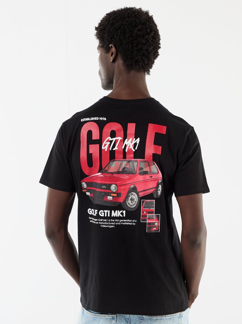 T-shirt em homenagem ao 'Golf GTI' da 'Volkswagen' Preto - Kiabi