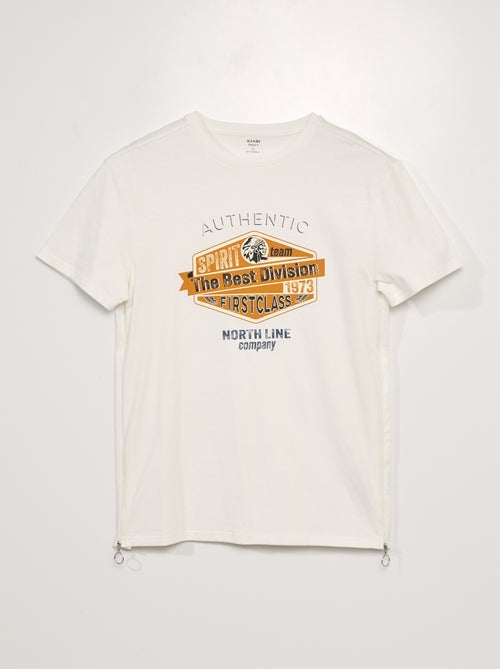 T-shirt em jérsei - coleção fácil de vestir - Kiabi