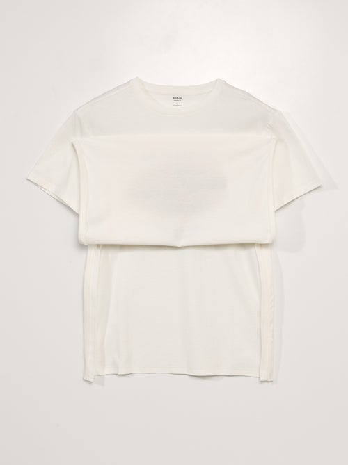 T-shirt em jérsei - coleção fácil de vestir - Kiabi