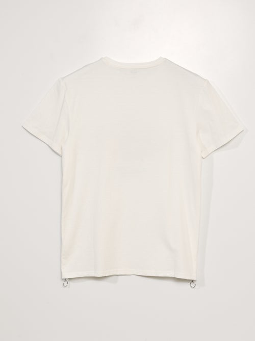 T-shirt em jérsei - coleção fácil de vestir - Kiabi