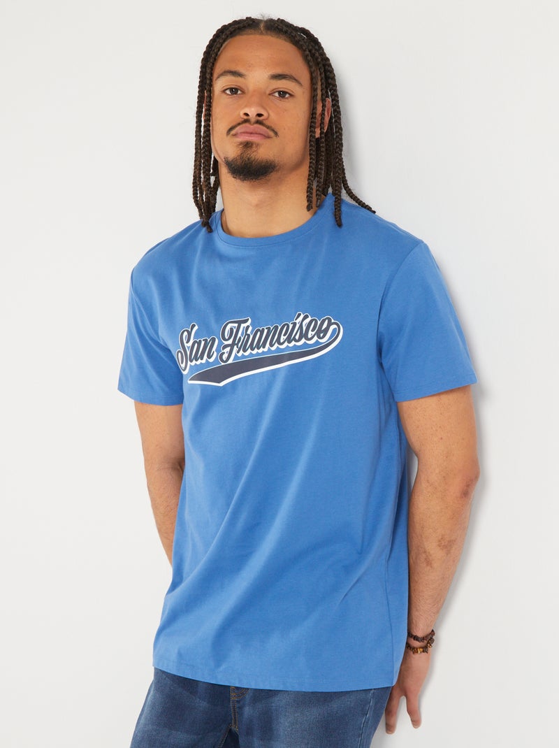 T-shirt em jersey - So Easy AZUL - Kiabi