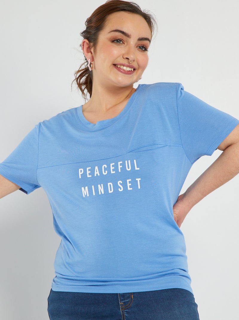T-shirt em jersey - So Easy AZUL - Kiabi