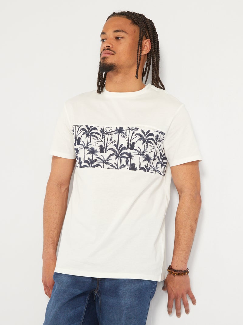 T-shirt em jersey - So Easy BRANCO - Kiabi