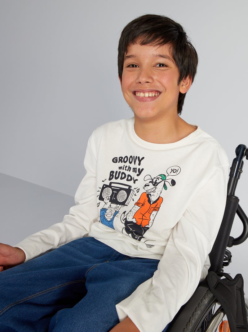 T-shirt em jersey - So Easy BRANCO - Kiabi