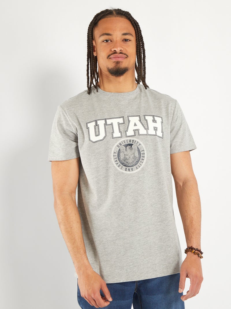 T-shirt em jersey - So Easy CINZA - Kiabi