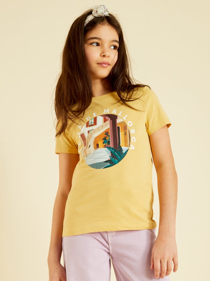 T-shirt em jersey - Unissexo BRANCO - Kiabi