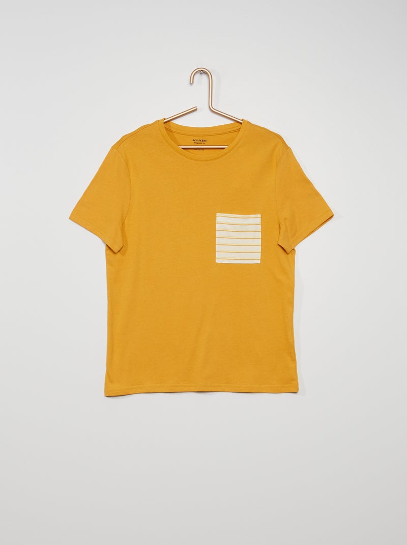 T-shirt em jersey AMARELO - Kiabi