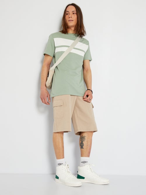 T-shirt em jersey às riscas - Kiabi
