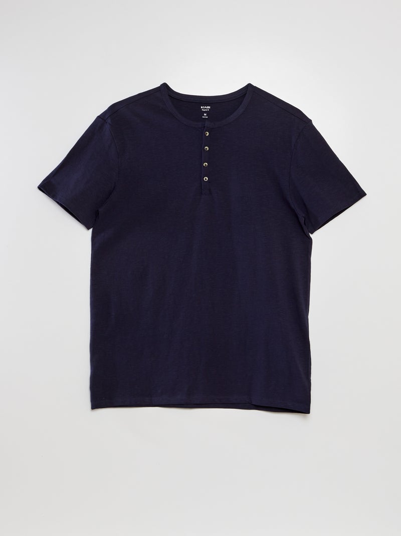 T-shirt em jersey AZUL - Kiabi