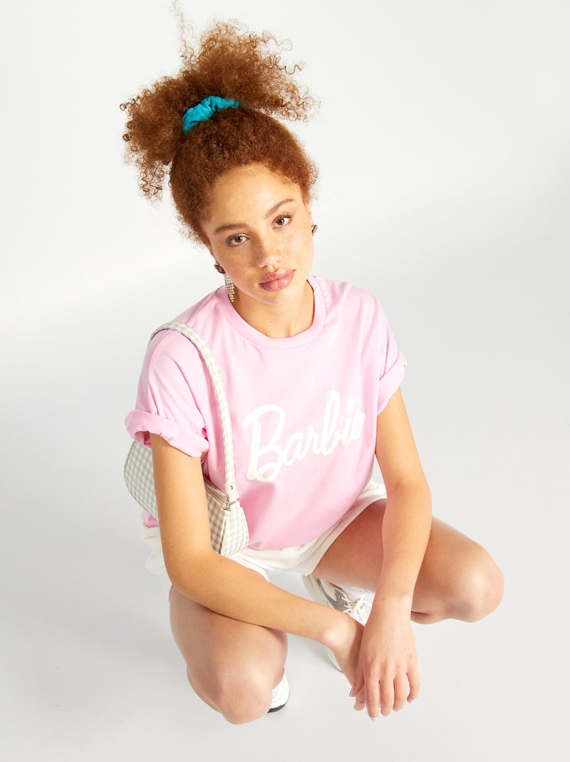 T-shirt em jersey 'Barbie' ROSA - Kiabi