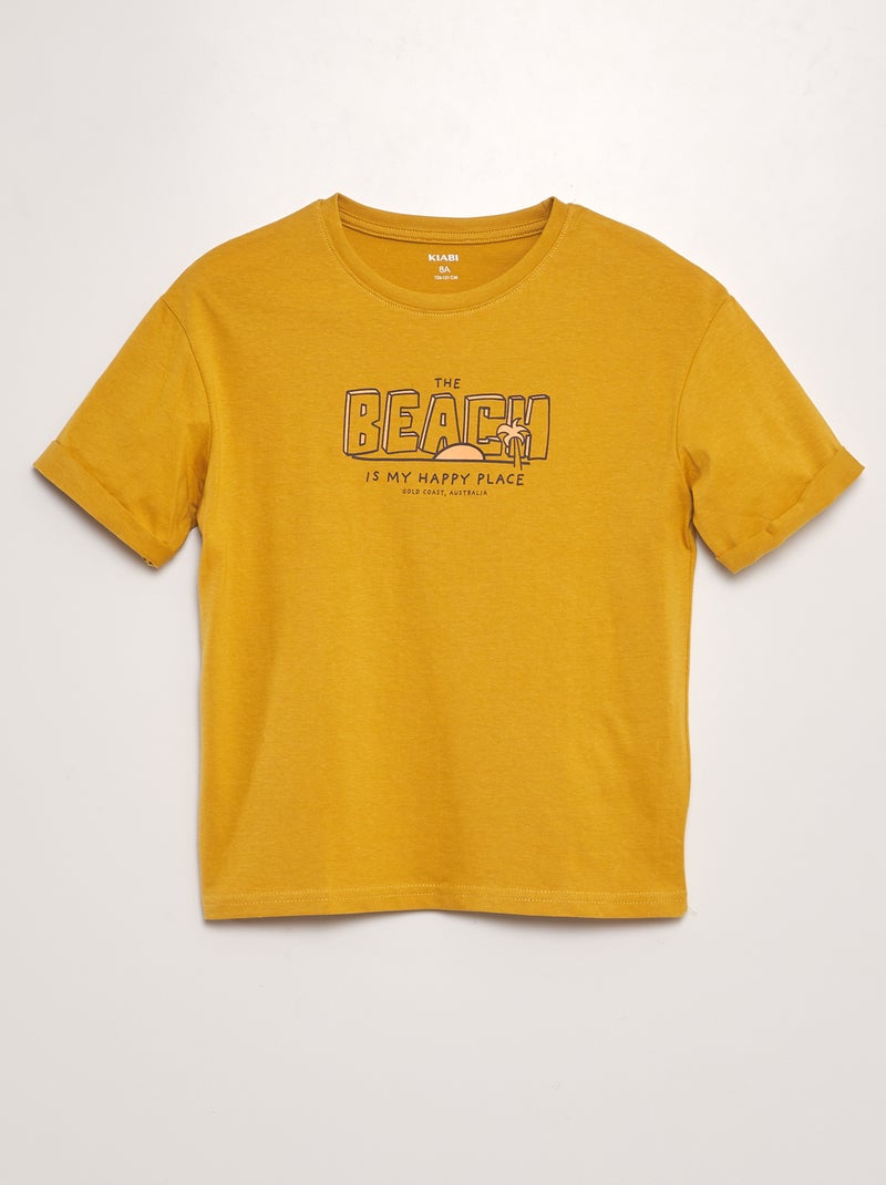 T-shirt em jersey BRANCO - Kiabi