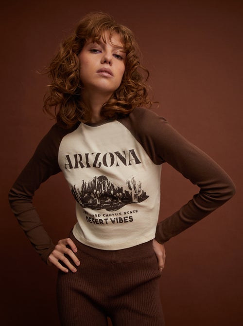 T-shirt em jersey - Kiabi