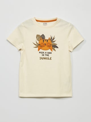 T-shirt em jersey com animação