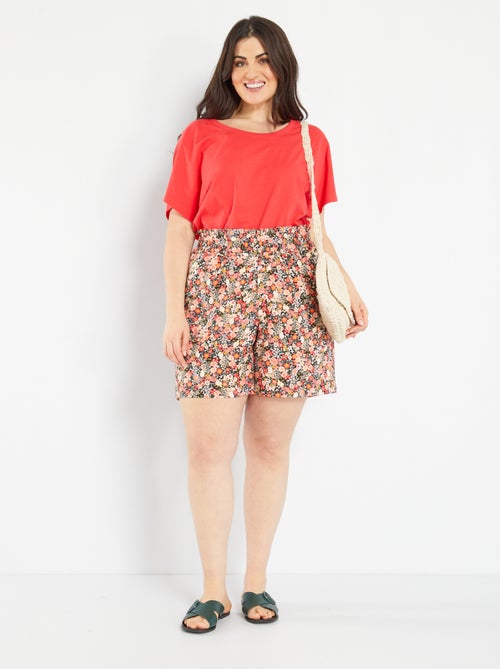 T-shirt em jersey com cavas caídas - Kiabi