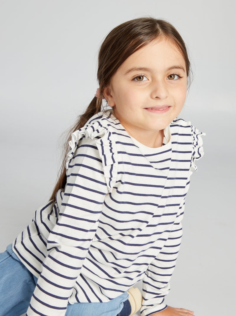 T-shirt em jersey com estampado - So Easy BRANCO - Kiabi