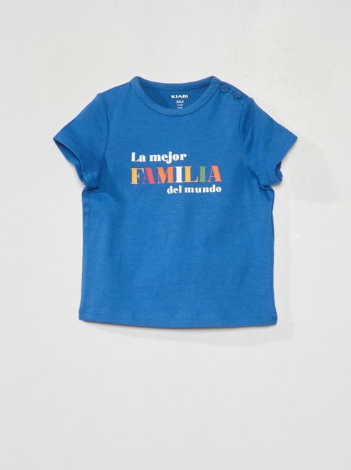 T-shirt em jersey com estampado à frente - Kiabi