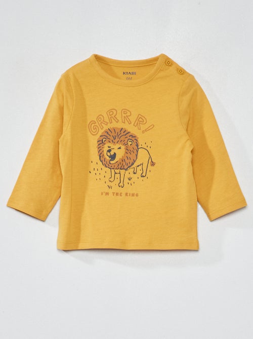T-shirt em jersey com estampado - Kiabi