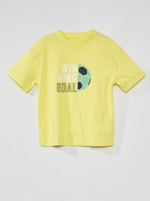 T-shirt em jersey com estampado - Kiabi