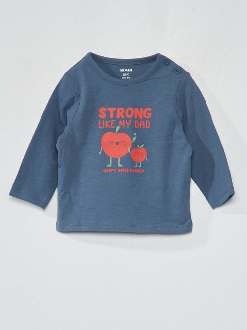 T-shirt em jersey com estampado - Kiabi
