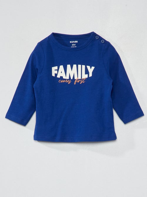 T-shirt em jersey com estampado - Kiabi