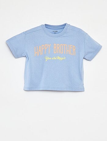 T-shirt em jersey com estampado