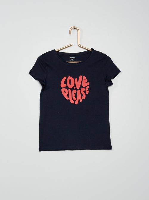 T-shirt em jersey com estampado - Kiabi
