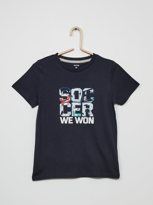 T-shirt em jersey com estampado - Kiabi