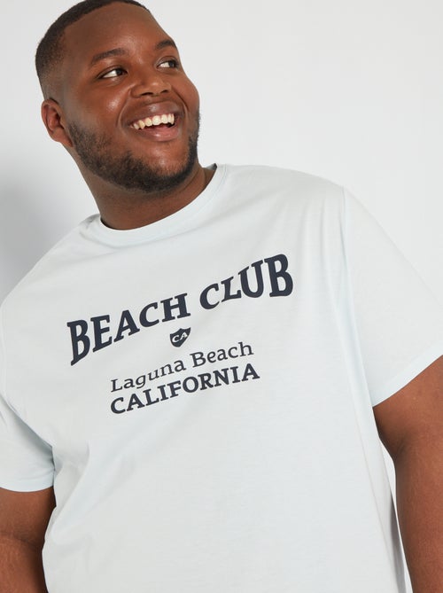 T-shirt em jersey com estampado - Kiabi