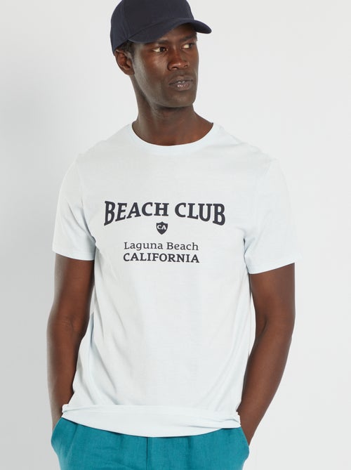 T-shirt em jersey com estampado - Kiabi