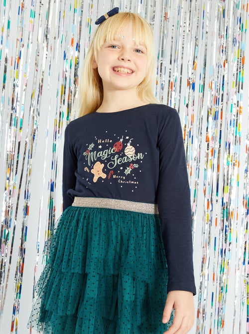 T-shirt em jersey com estampado - Kiabi
