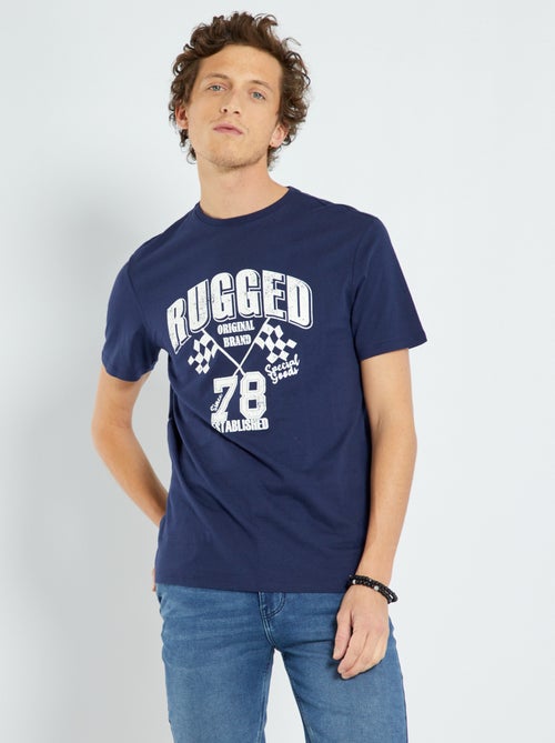 T-shirt em jersey com estampado - Kiabi