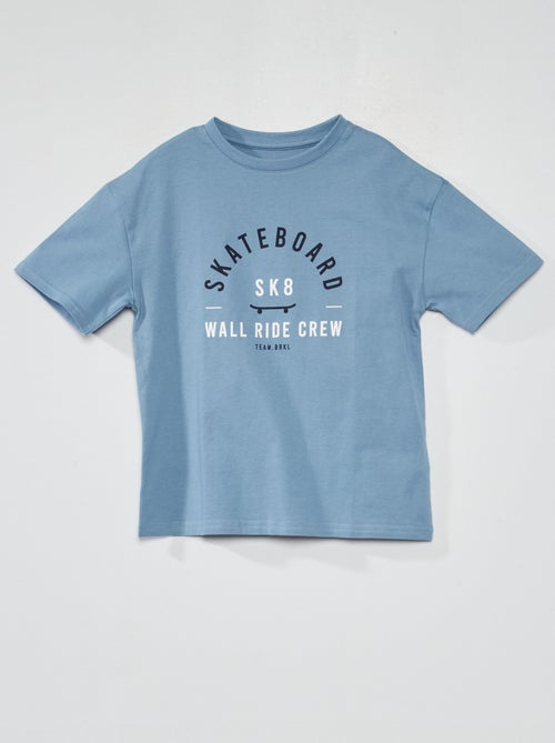 T-shirt em jersey com estampado - Kiabi