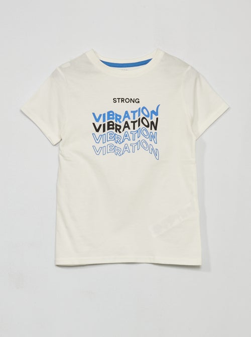 T-shirt em jersey com estampado - Kiabi