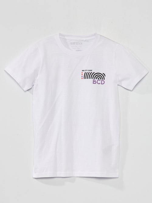 T-shirt em jersey com estampado - Kiabi