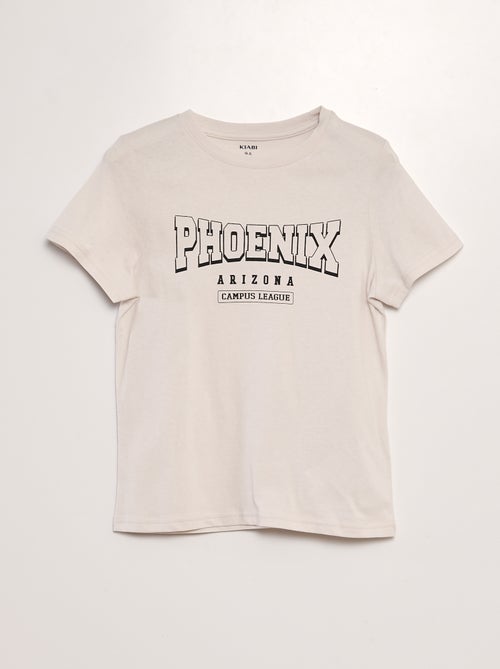 T-shirt em jersey com estampado - Kiabi