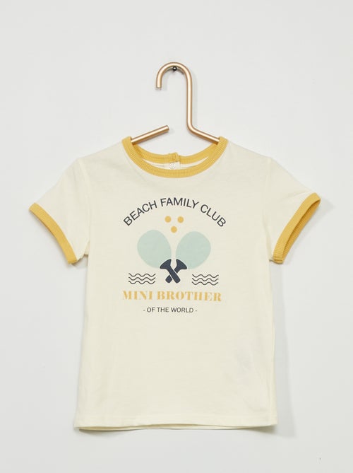 T-shirt em jersey com estampado - Kiabi