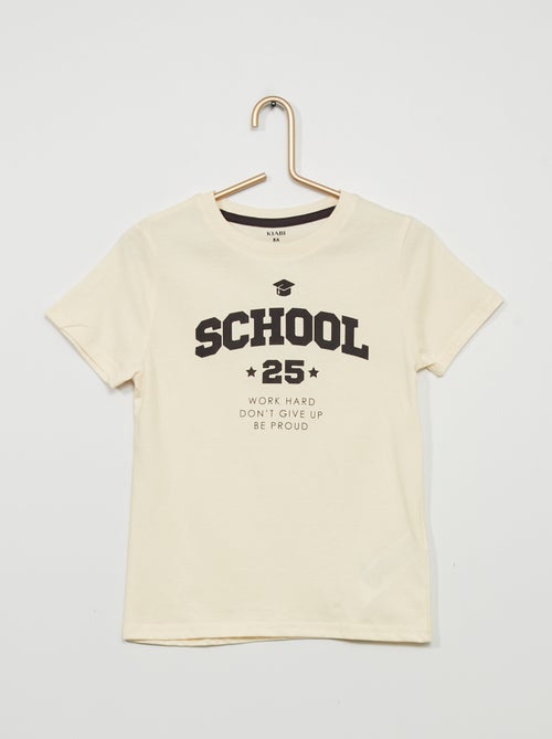 T-shirt em jersey com estampado - Kiabi