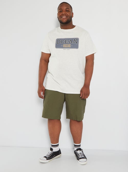 T-shirt em jersey com estampado - Kiabi