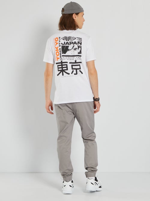 T-shirt em jersey com estampado - Kiabi