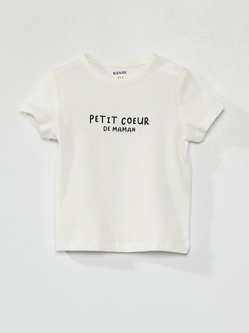 T-shirt em jersey com estampado de fantasia - Kiabi
